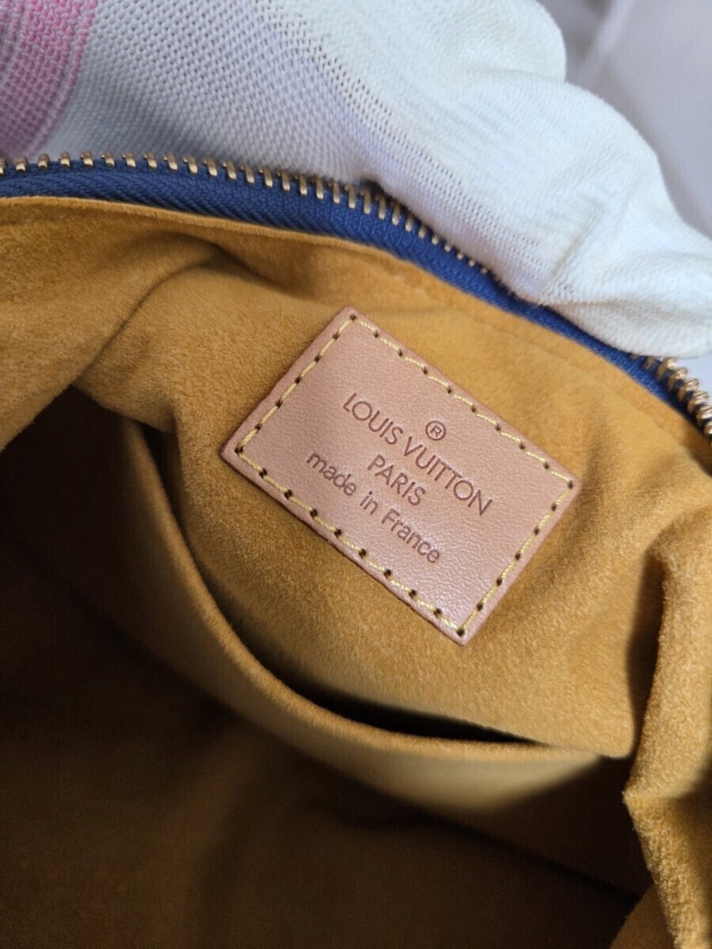 Louis Vuitton Monogram Denim Baggy Shoulder Bag Blue - Picture 10 of 10